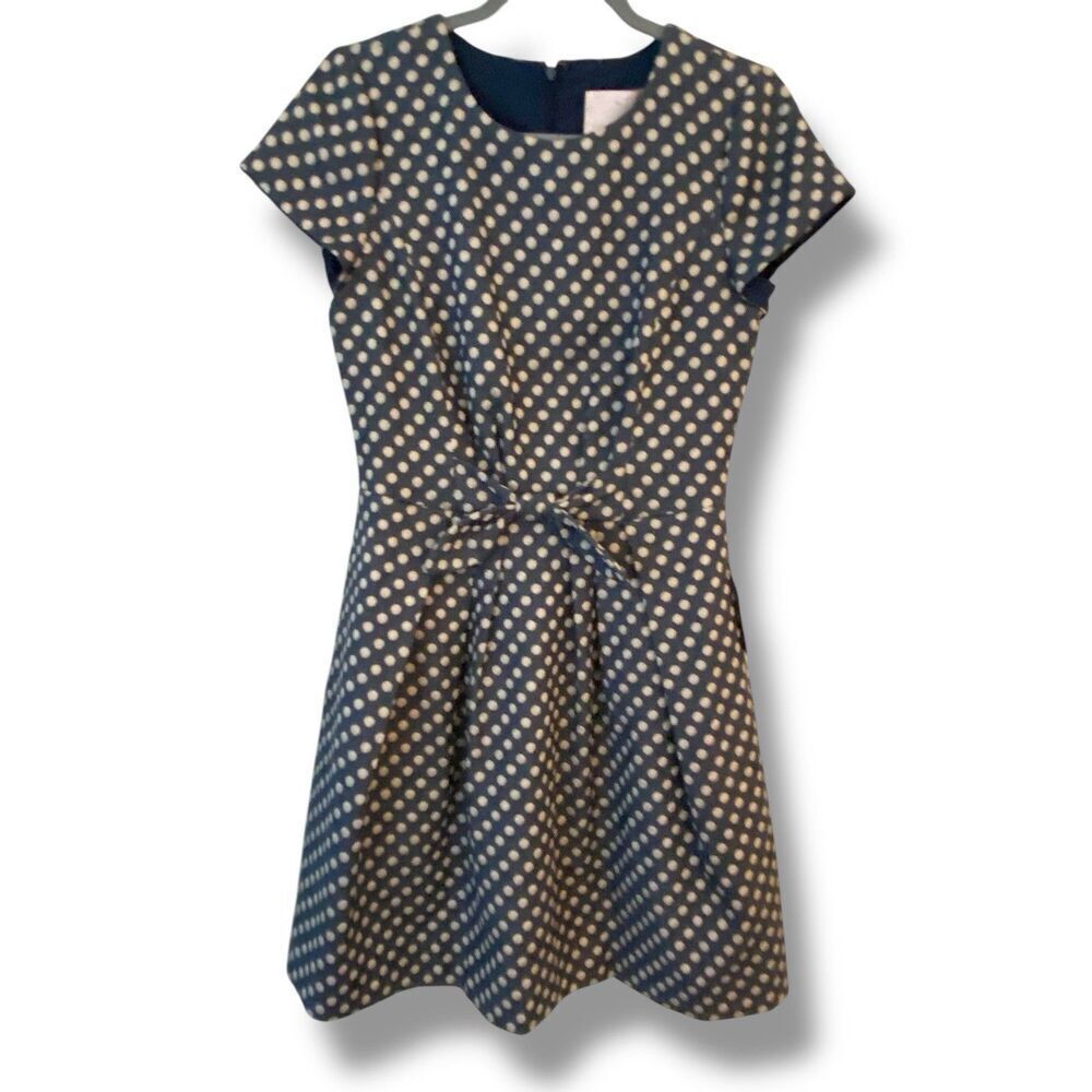 NWT Gal Meets Glam Collection Amy Polka Dot Fit Flare Dress Sz 8 Wedding Guest - Picture 4 of 16